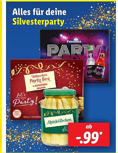 Alles für deine Silvesterparty