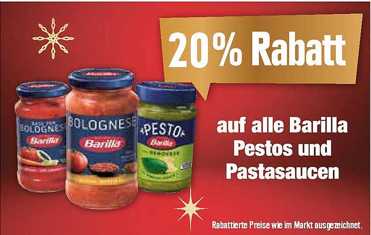 Barilla Pestos und Pastasaucen