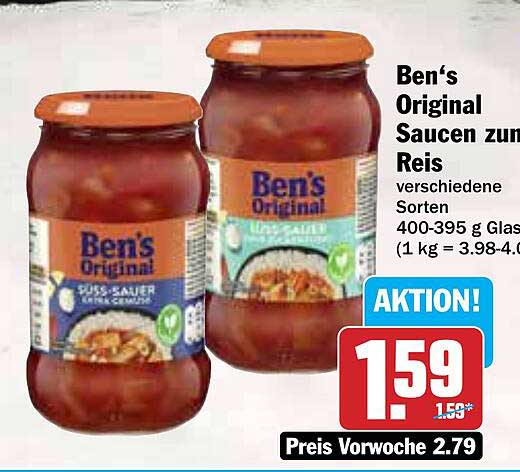 Ben‘s Original Saucen zum Reis