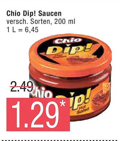 Chio Dip! Saucen