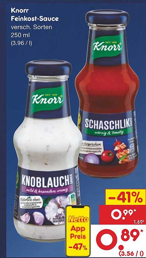 Knorr Feinkost-Sauce