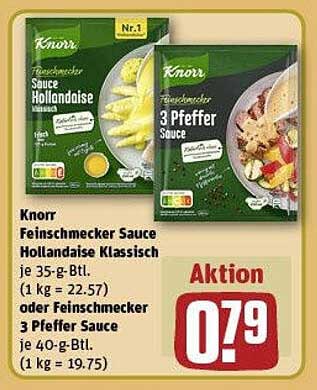 Knorr Feinschmecker Sauce Hollandaise Klassisch oder Feinschmecker 3 Pfeffer Sauce