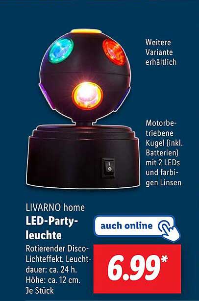 LIVARNO home LED-Partyleuchte