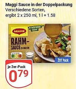 Maggi Rahm-Sauce in der Doppelpackung