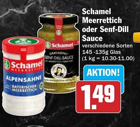 Schamel Meerrettich oder Senf-Dill Sauce