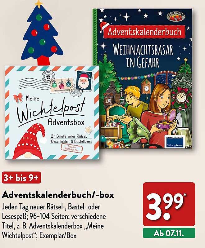 Adventskalenderbuch/-box