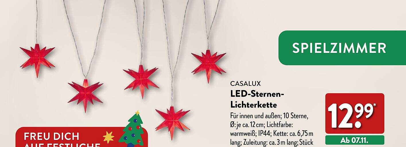 CASALUX LED-Sterne-Lichterkette