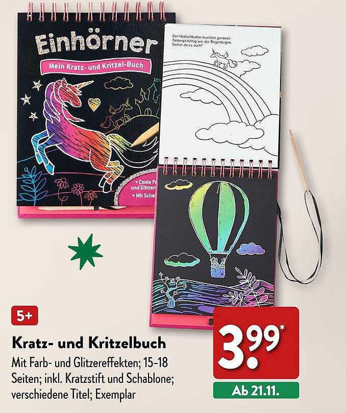 Einhörner  
Kratz- und Kritzelbuch