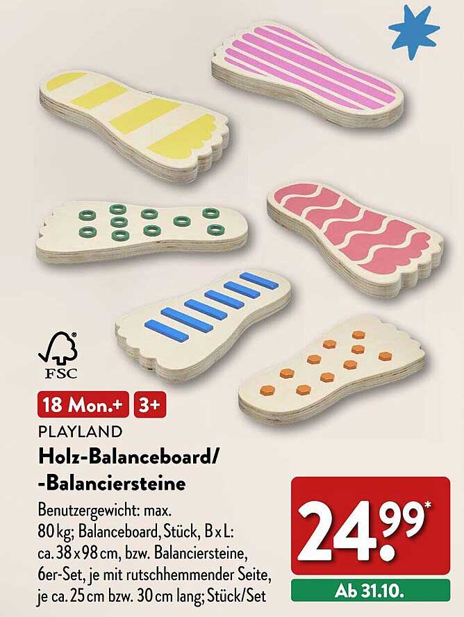 Holz-Balanceboard/-Balanciersteine