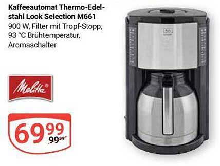 Kaffeeautomat Thermo-Edelstahl Look Selection M661