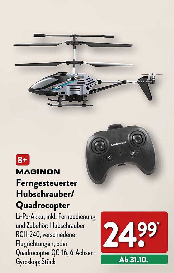 MAGINON Fernsteuerter Hubschrauber/Quadrocopter