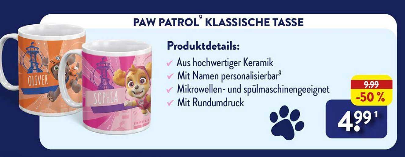 PAW PATROL® KLASISCHE TASSE