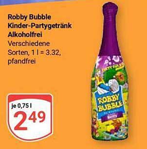 Robby Bubble Kinder-Partygetränk Alkoholfrei