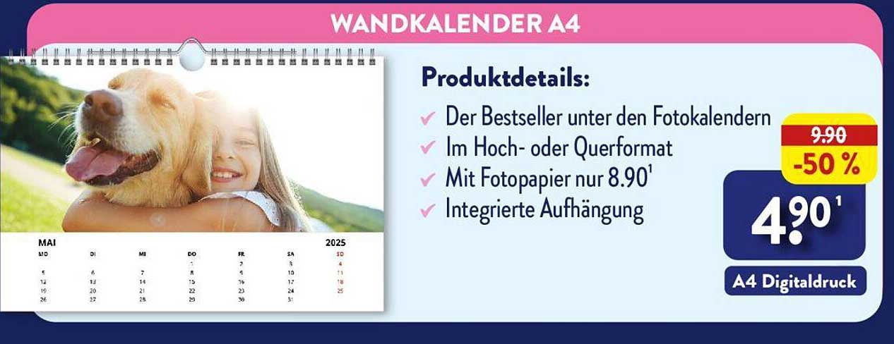 WANDKALENDER A4