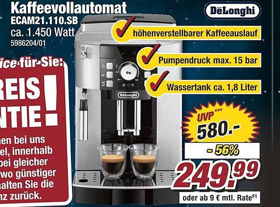 Kaffevollautomat ECAM21.110.SB