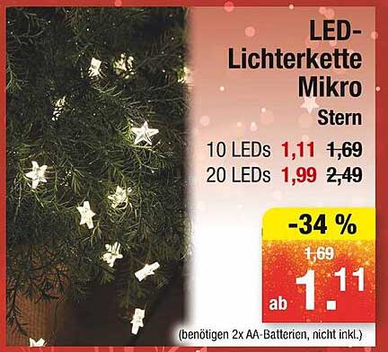 LED-Lichterkette Mikro Stern