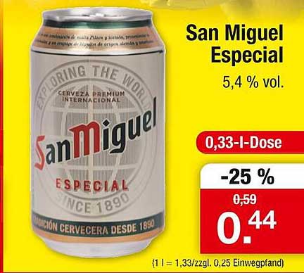 San Miguel Especial