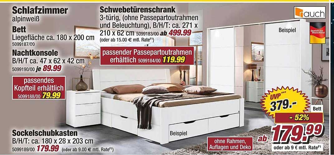 Schlafzimmer alpinweiß