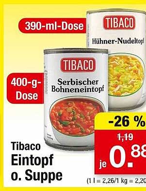 Tibaco Eintopf o. Suppe