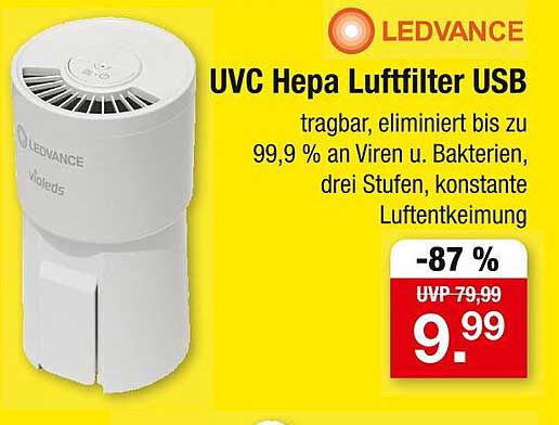 UVC Hepa Luftfilter USB