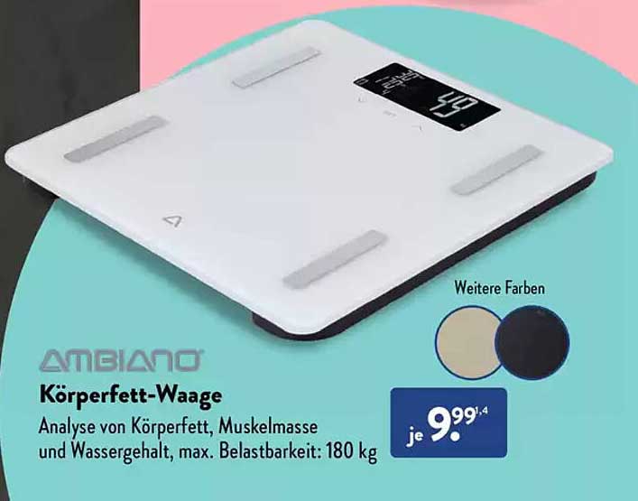 AMBIANO Körperfett-Waage