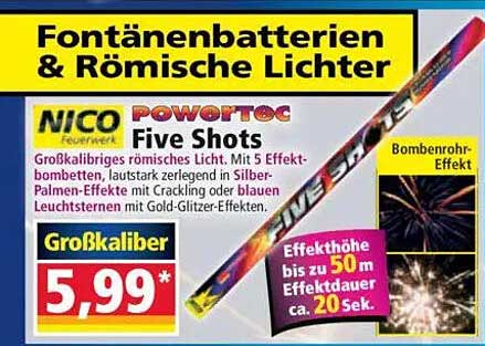 Fontänenbatterien & Römische Lichter