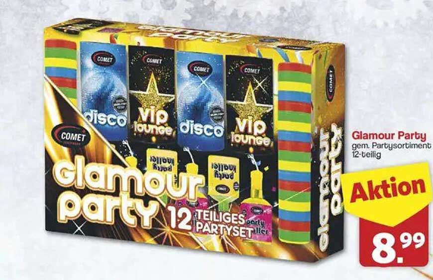 Glamour Party 12-teiliges Partyset