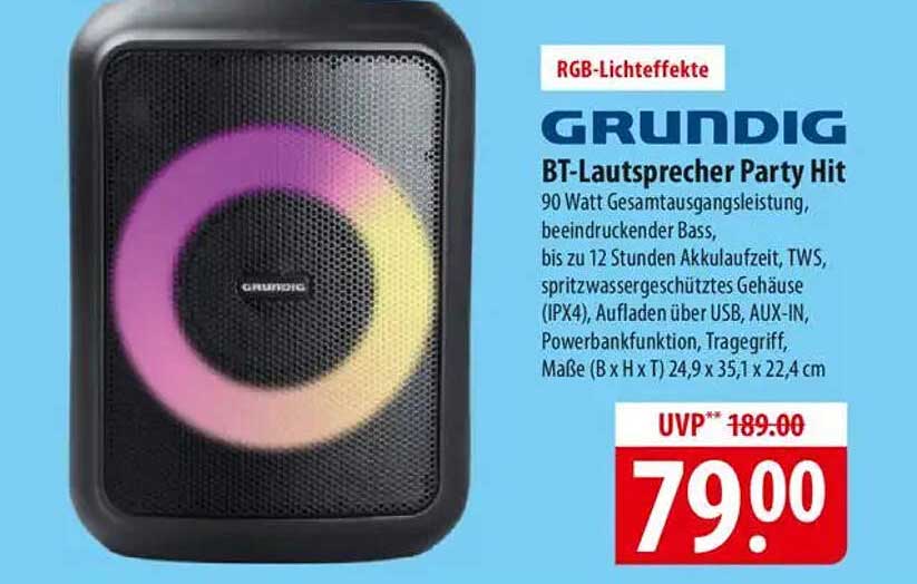 Grundig BT-Lautsprecher Party Hit