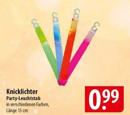 Knicklichter Party-Leuchtstab