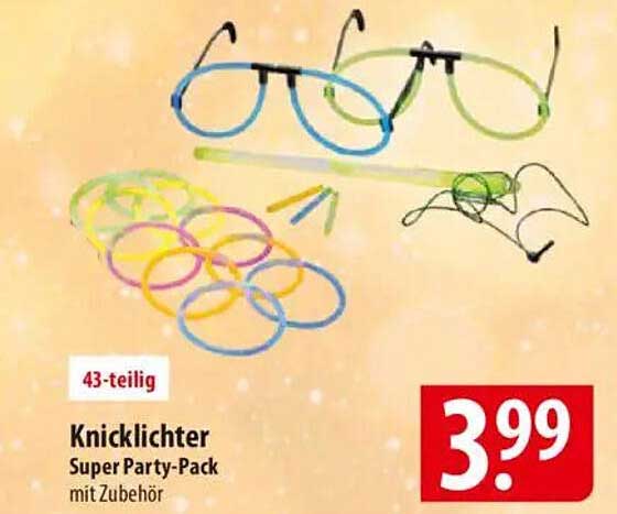 Knicklichter Super Party-Pack