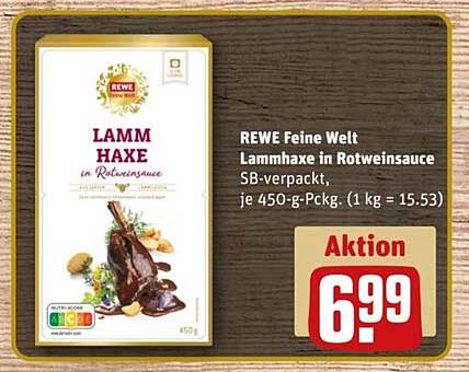 LAMM HAXE in Rotweinsauce