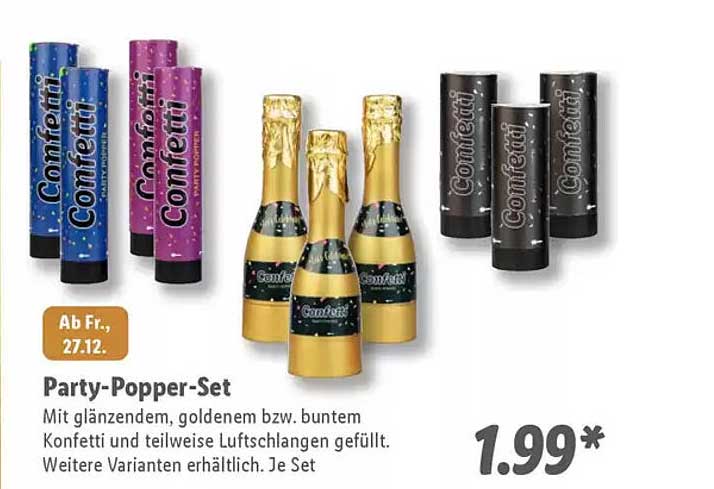 Party-Popper-Set