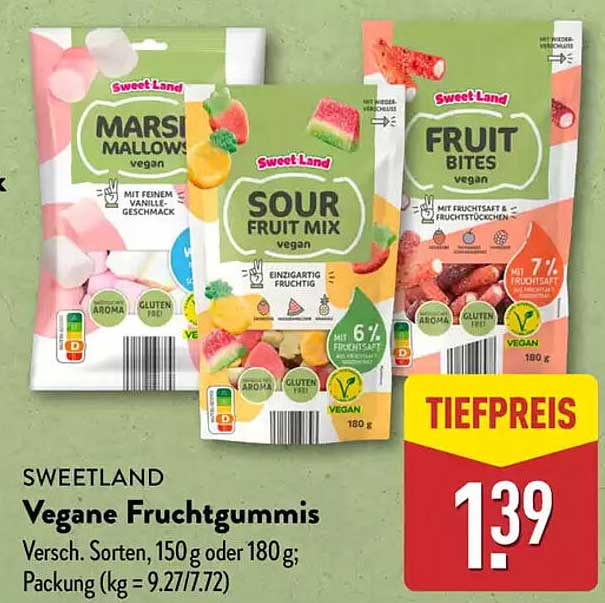 Sweetland Vegane Fruchtgummis