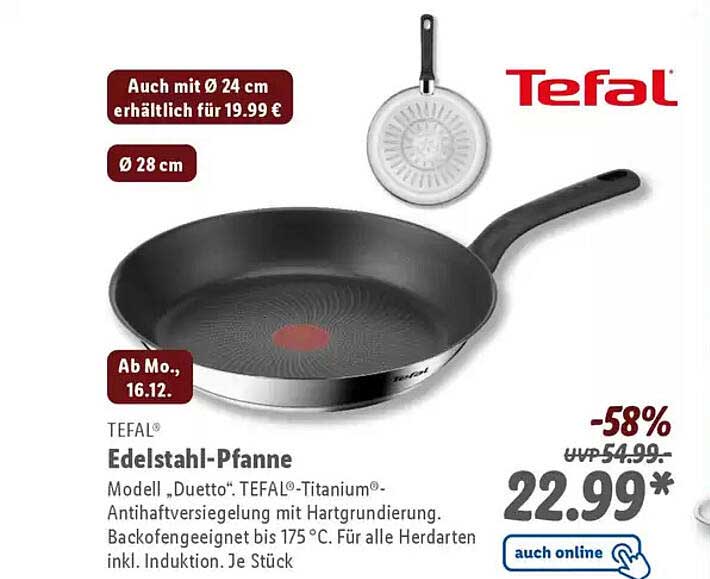 Tefal Edelstahl-Pfanne