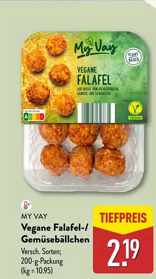 Vegane Falafel-/Gemüsebällchen