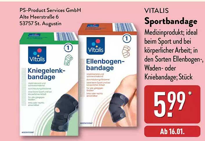 Vitalis Sportbandage