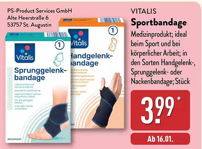 Vitalis Sportbandage