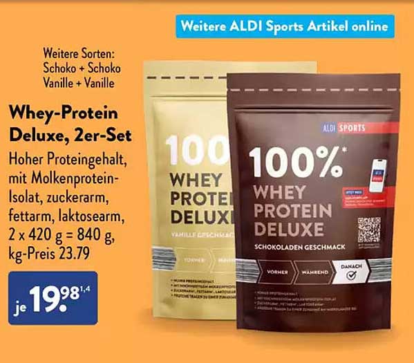 Whey-Protein Deluxe, 2er-Set