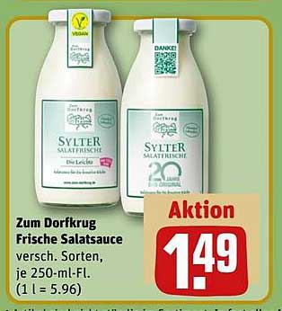 Zum Dorfkrug Frische Salatsauce