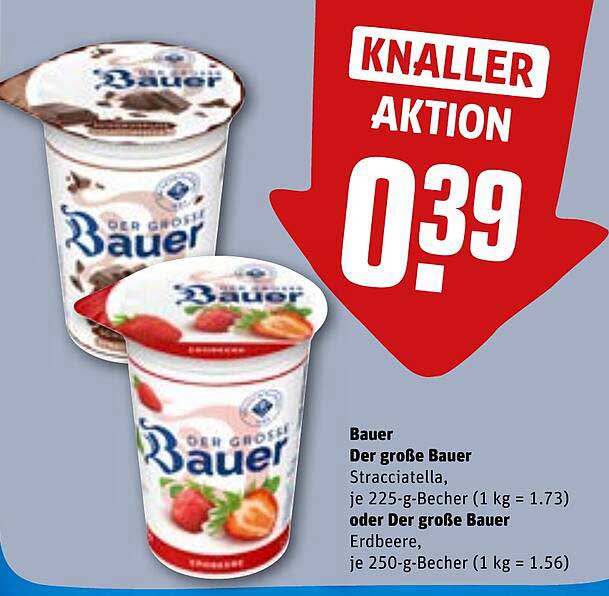 Bauer Der große Bauer Stracciatella oder Der große Bauer Erdbeere