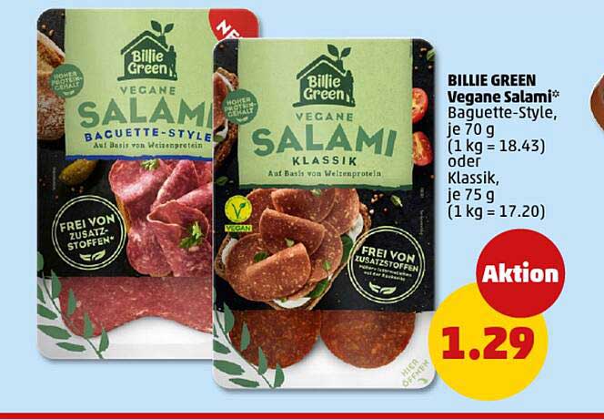 BILLIE GREEN Vegane Salami