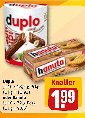 Duplo oder Hanuta