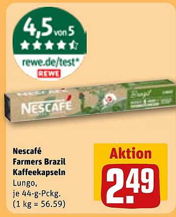 Nescafé Farmers Brazil Kaffeekapseln