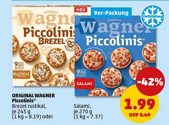 Wagner Piccolinis Brezel oder Wagner Piccolinis Salami