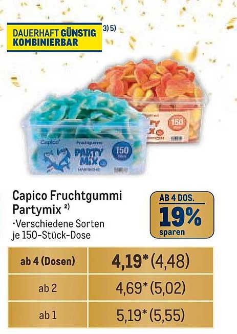 Capico Fruchtgummi Party mix