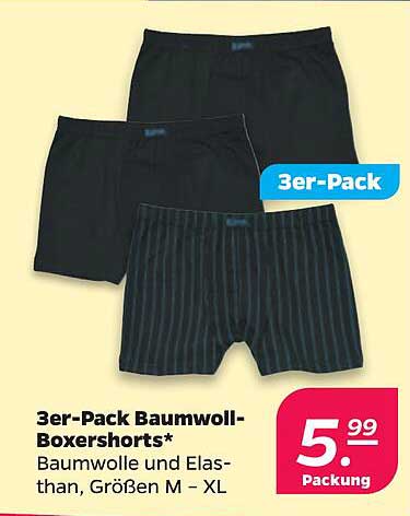 3er-Pack Baumwoll-Boxershorts*