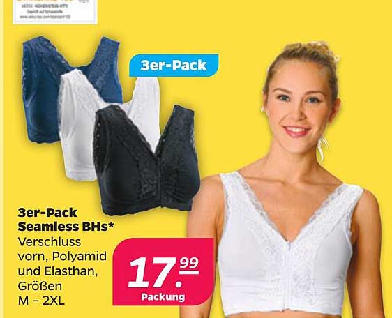 3er-Pack Seamless BHs*