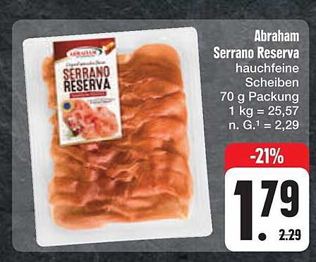 Abraham Serrano Reserva hauchfeine Scheiben