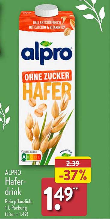 ALPRO Haferdrink ohne Zucker