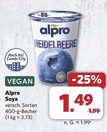 Alpro Soya Heidelbeere